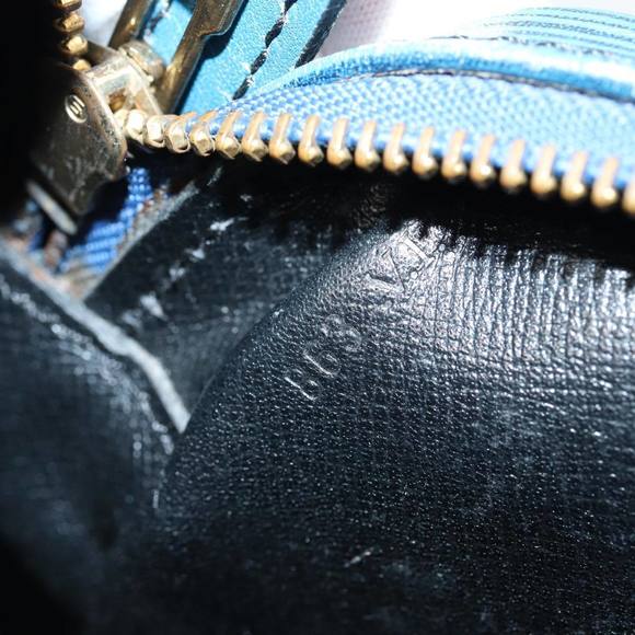 LOUIS VUITTON Epi June Feuille MM Shoulder Bag Blue M52155 LV Auth 82031 - Picture 12 of 16